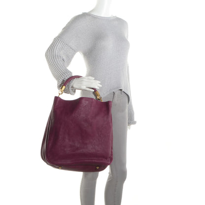 Saint Laurent Sheepskin Stingray Large Roady Hobo Magenta 2 of 9