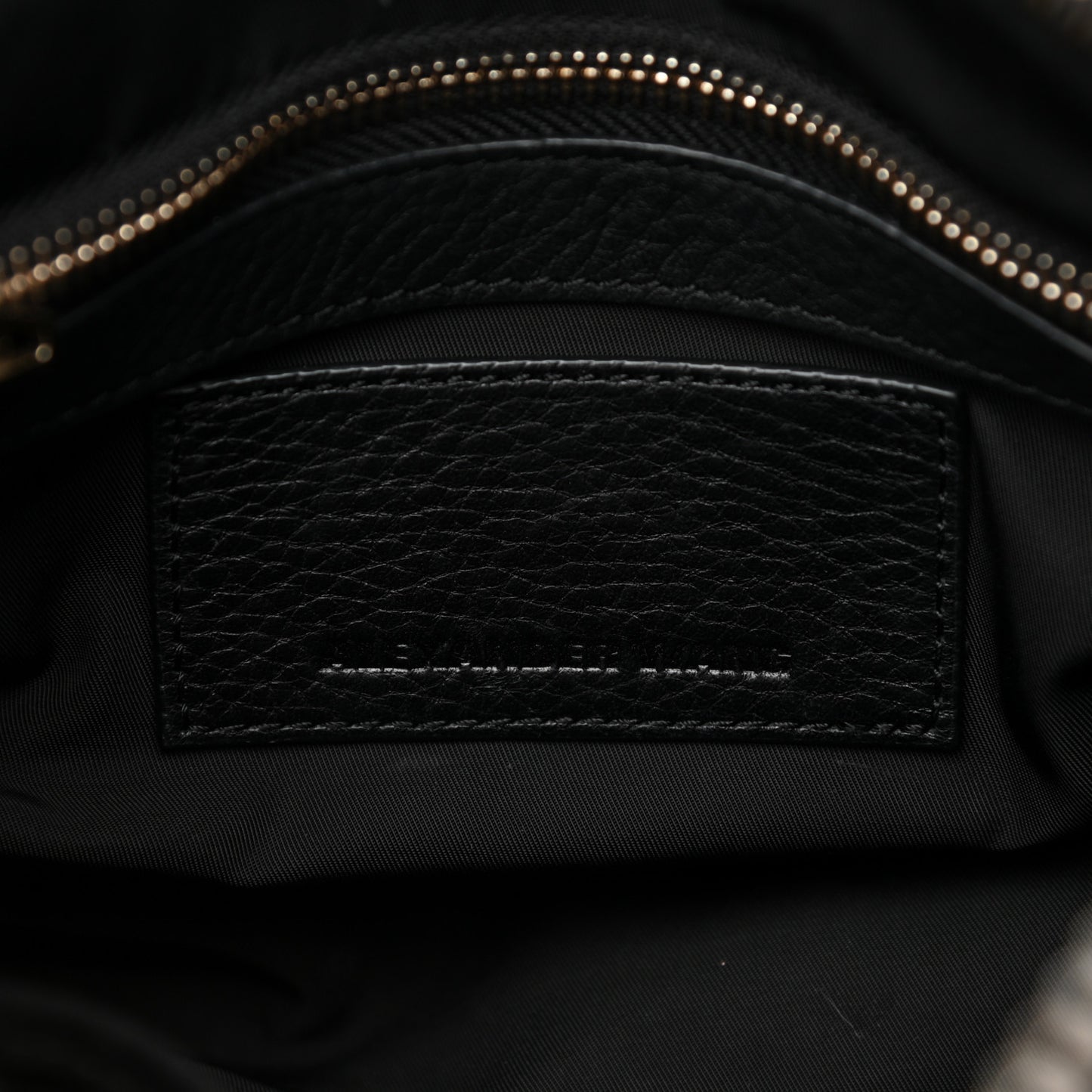 Pebbled Lambskin Rocco Black Pale Gold Hardware