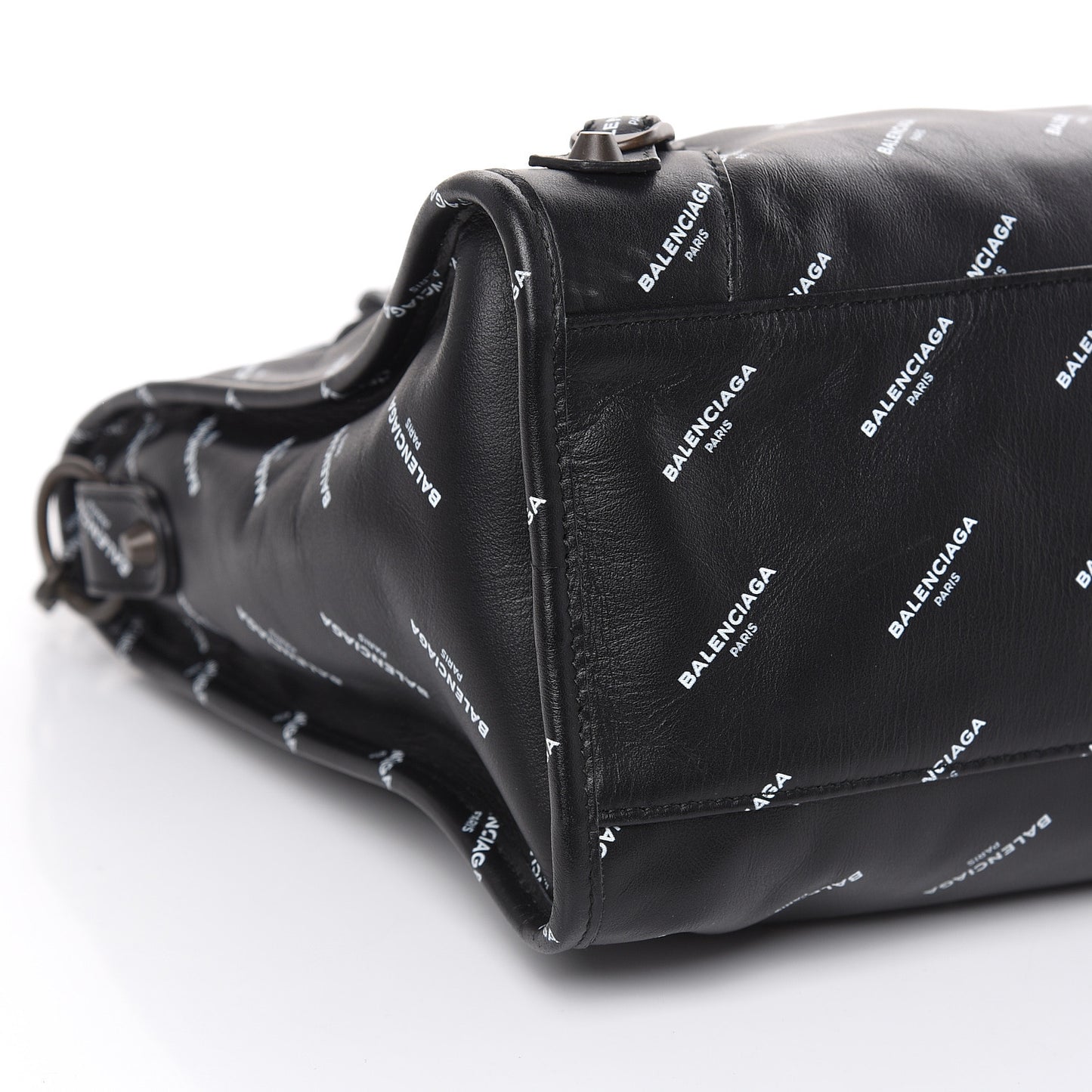 Veau Allover Logo Classic Hardware City Black White