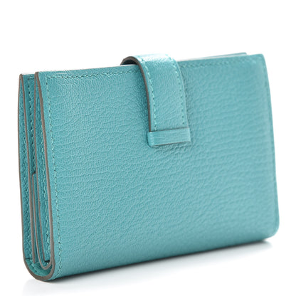 Hermes Chevre Mysore Mini Bearn Wallet Vert Verone 3 of 8