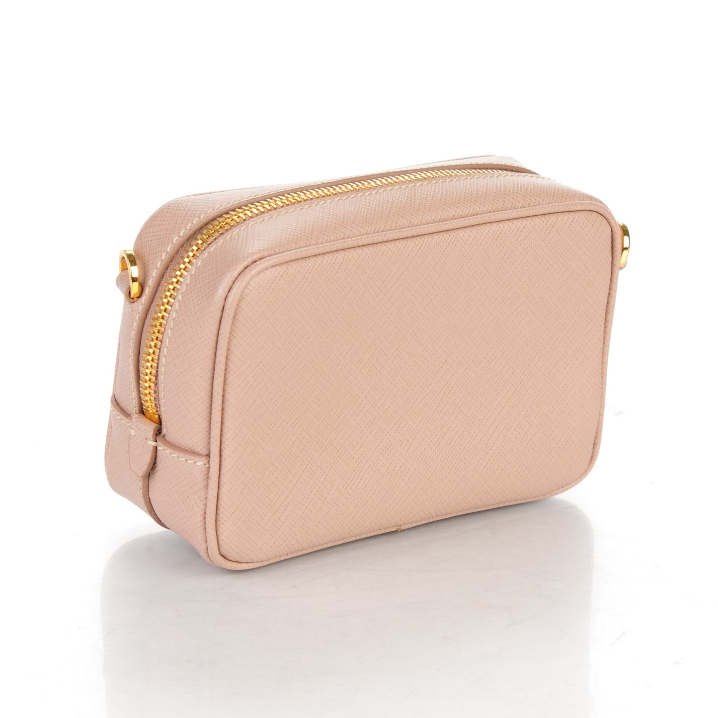 Saffiano Mini Camera Crossbody Cammeo