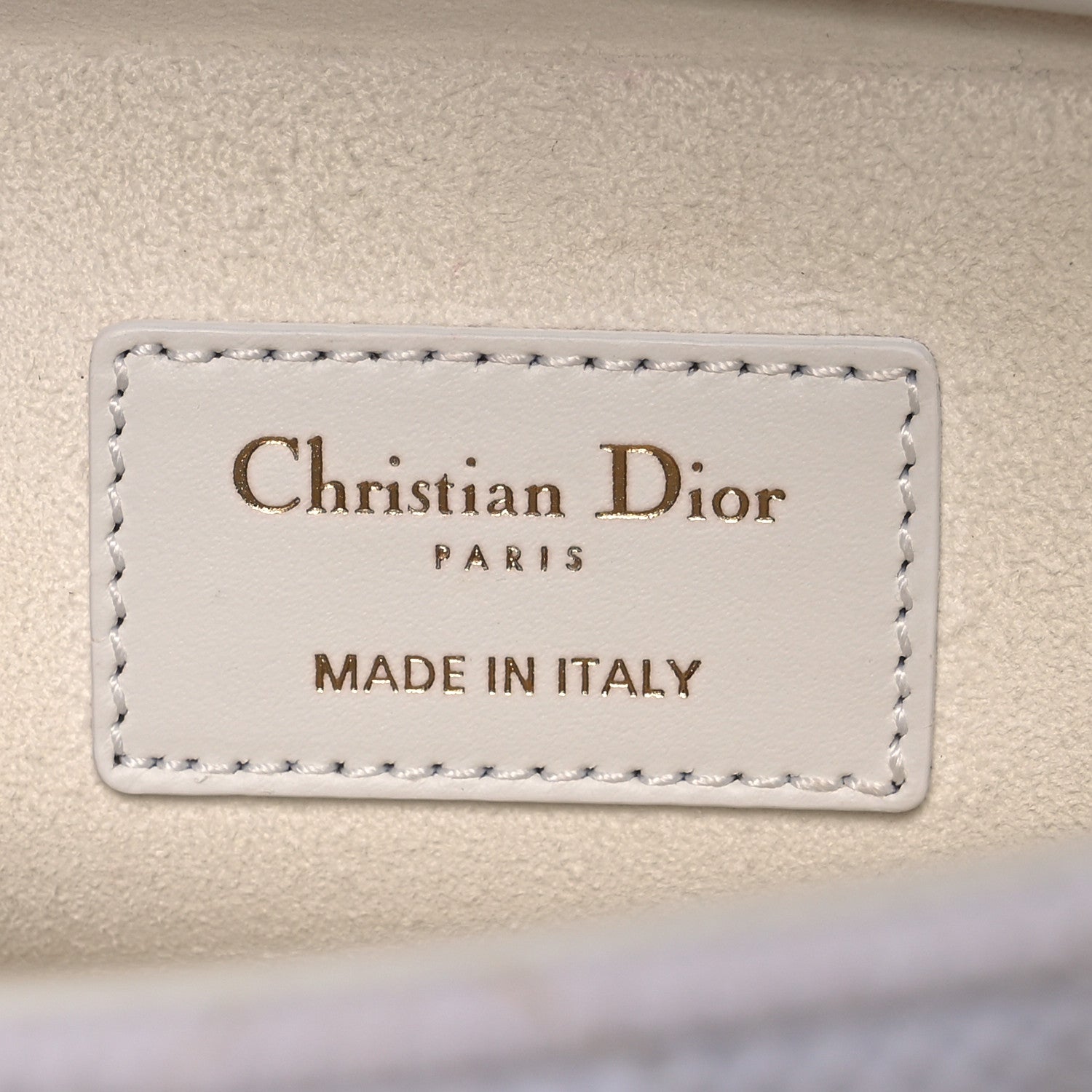 Christian Dior Macrocannage Technical Fabric Lady D-Joy White