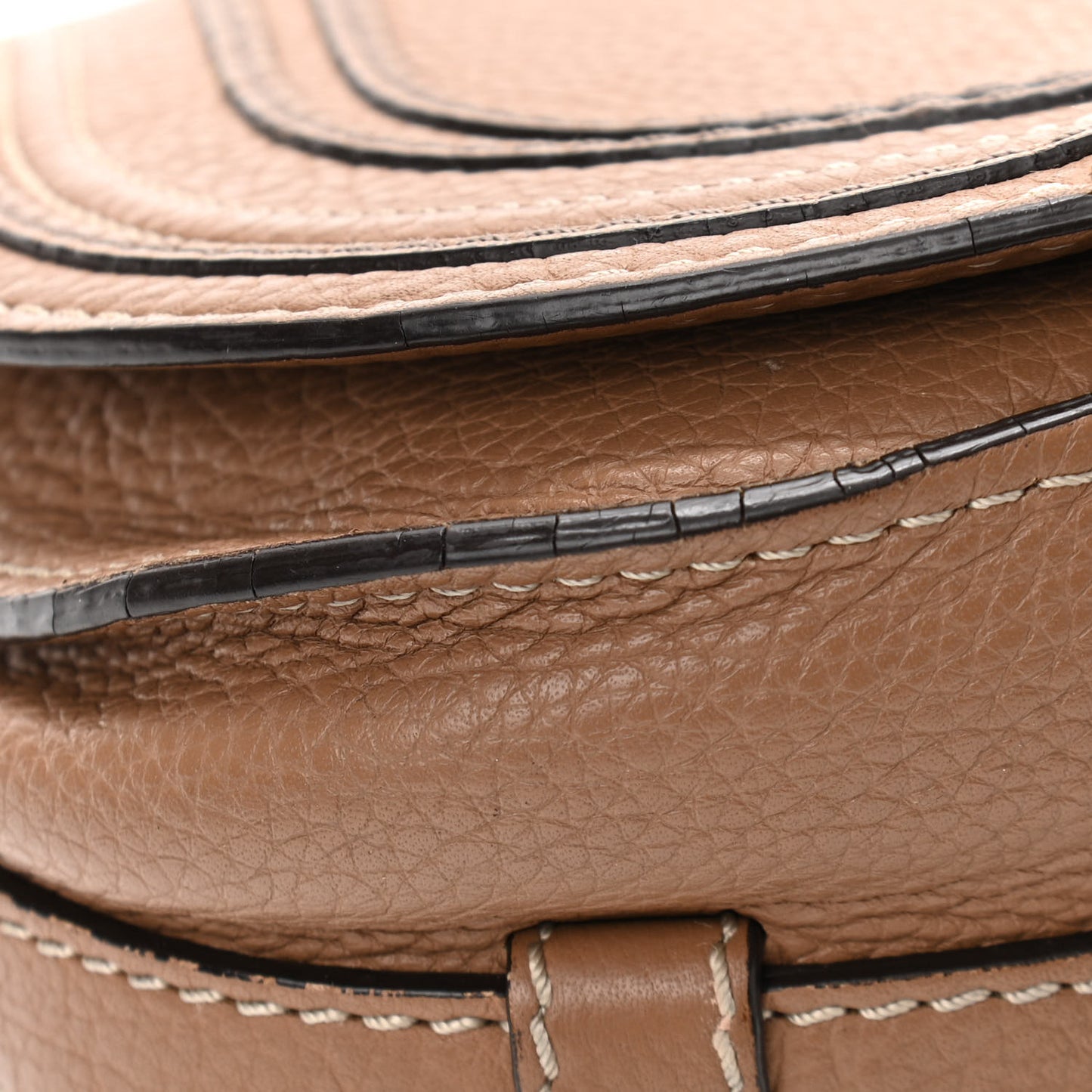 Calfskin Mini Marcie Round Crossbody Bag Nut