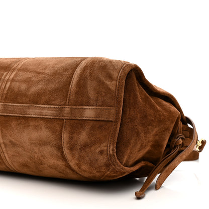 Prada Suede Large Bonnie Shoulder Bag Cocoa Brown 10 of 10