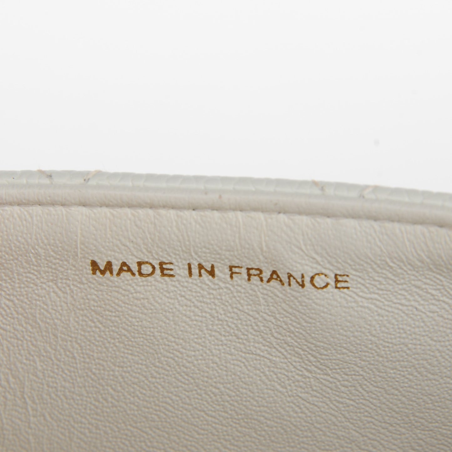 Caviar Quilted Mini Square Flap White