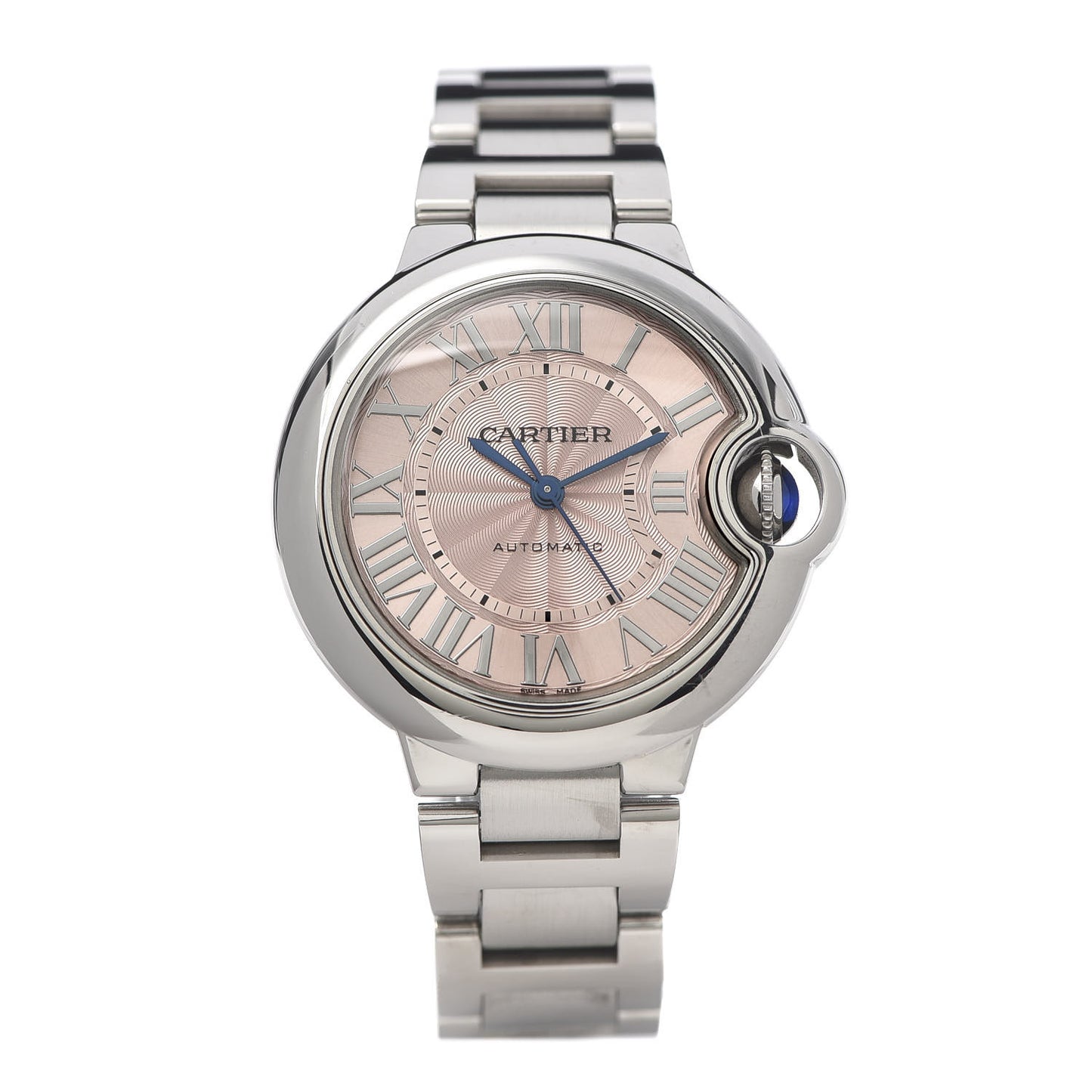 Stainless Steel 33mm Ballon Bleu De Automatic Watch Pink
