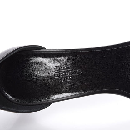 Hermes Calfskin Premiere Sandals 35 Black 7 of 8