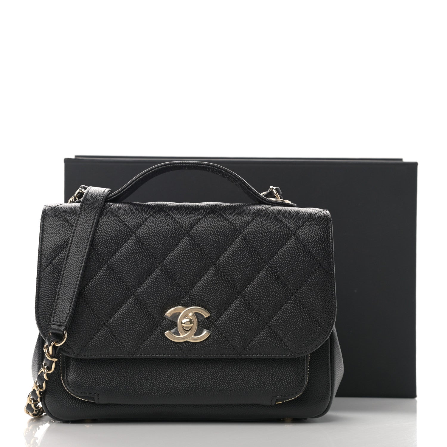 Chanel Caviar Quilted Medium Business Affinity Flap Black 11 of 11