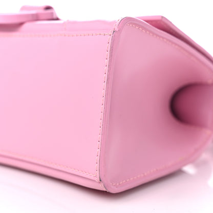 Balenciaga Shiny Box Calfskin Tonal B Hourglass Top Handle Bag XS Candy Pink 9 of 12