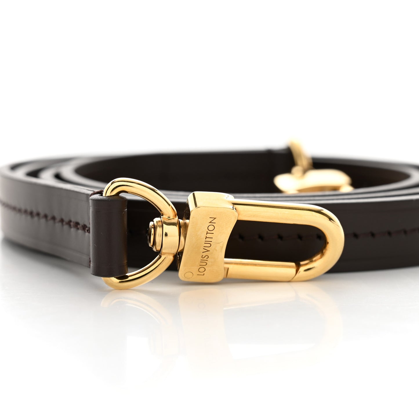 Calfskin Croisette Shoulder Strap Brown