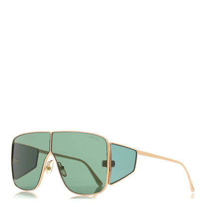 Tom Ford Square Spector Sunglasses TF 708 Green 1 of 7