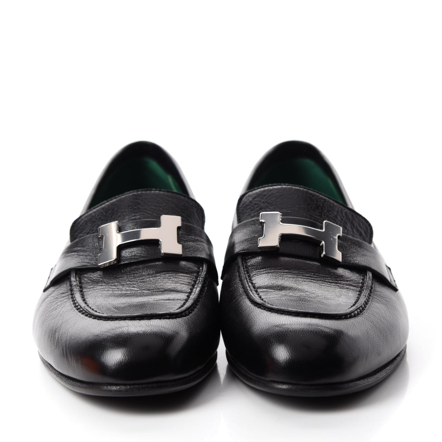 Goatskin Womens Paris Loafers 37 Black