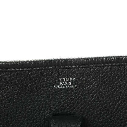 Hermes Taurillon Clemence Evelyne III PM Black 6 of 7