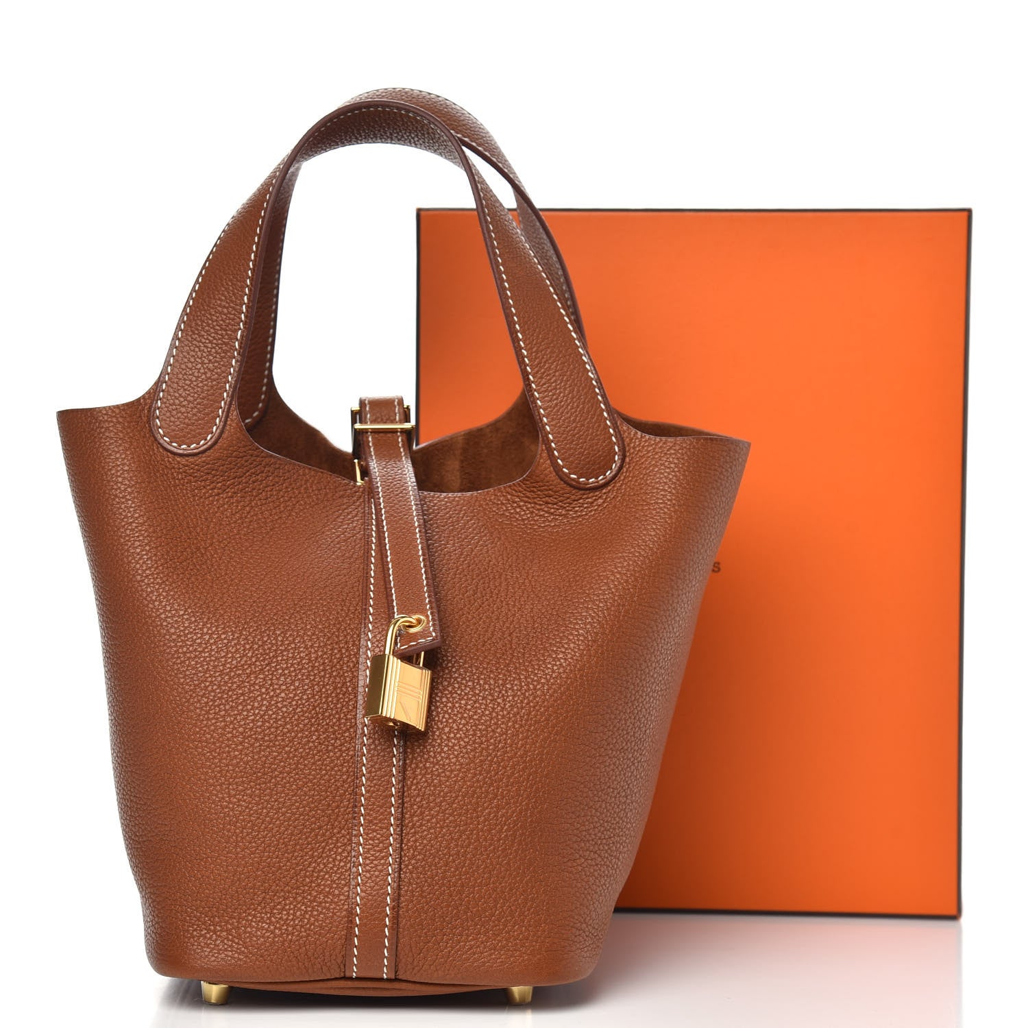 Hermes Barenia Faubourg Picotin Lock 18 PM Fauve 10 of 10