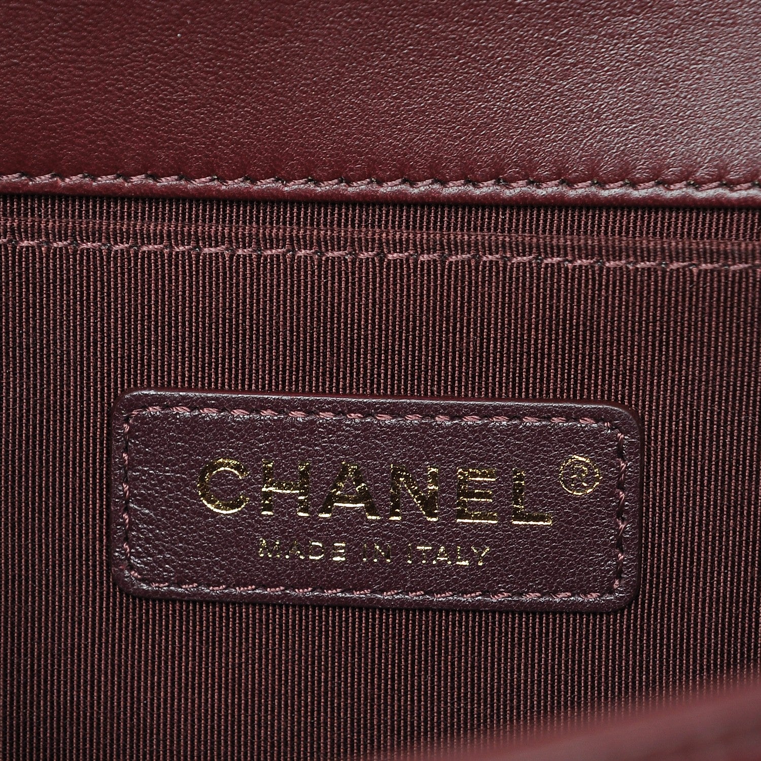 Chanel Velvet Chevron Quilted Medium Boy Flap Burgundy 6 of 9