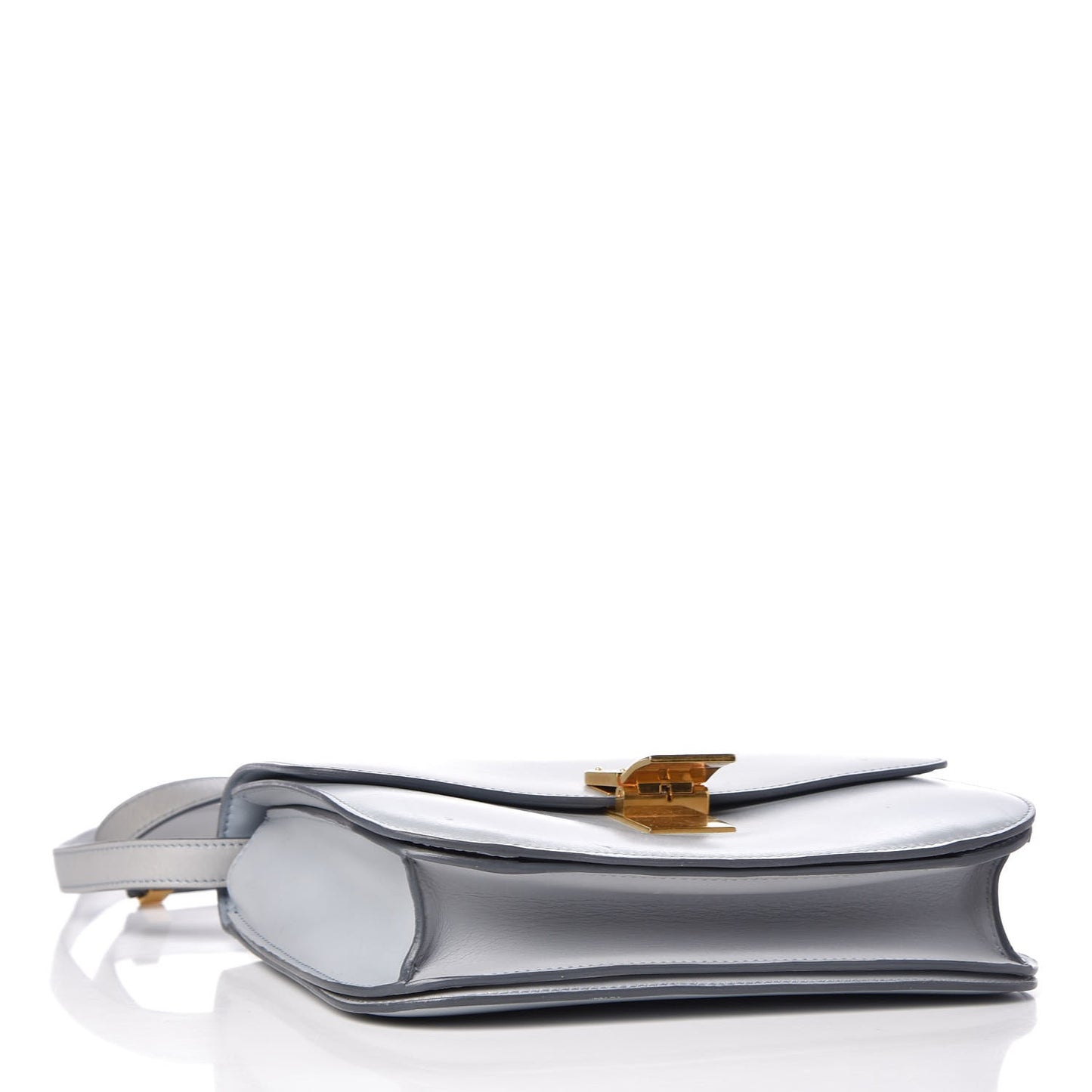Box Calfskin Medium Classic Box Flap Bag Sky