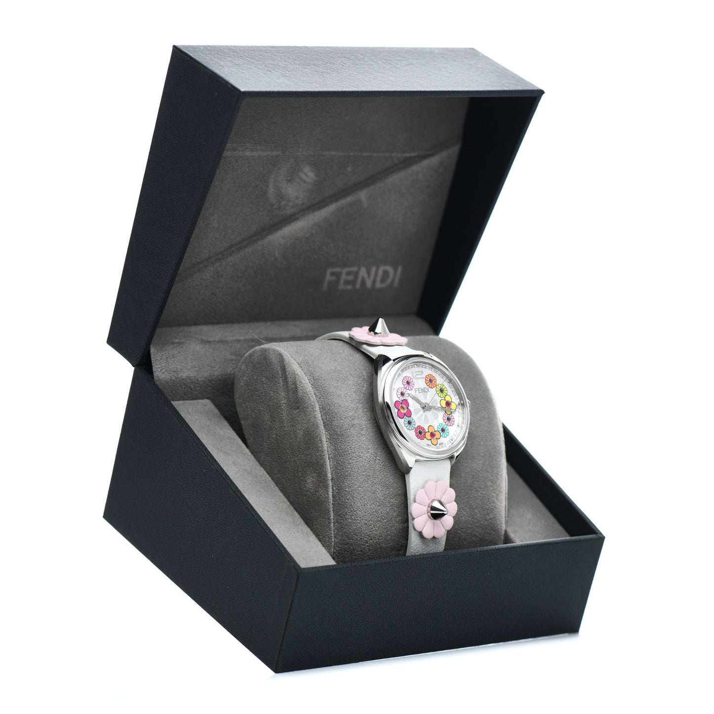 Stainless Steel Calfskin 34mm Momento Flower Quartz Watch