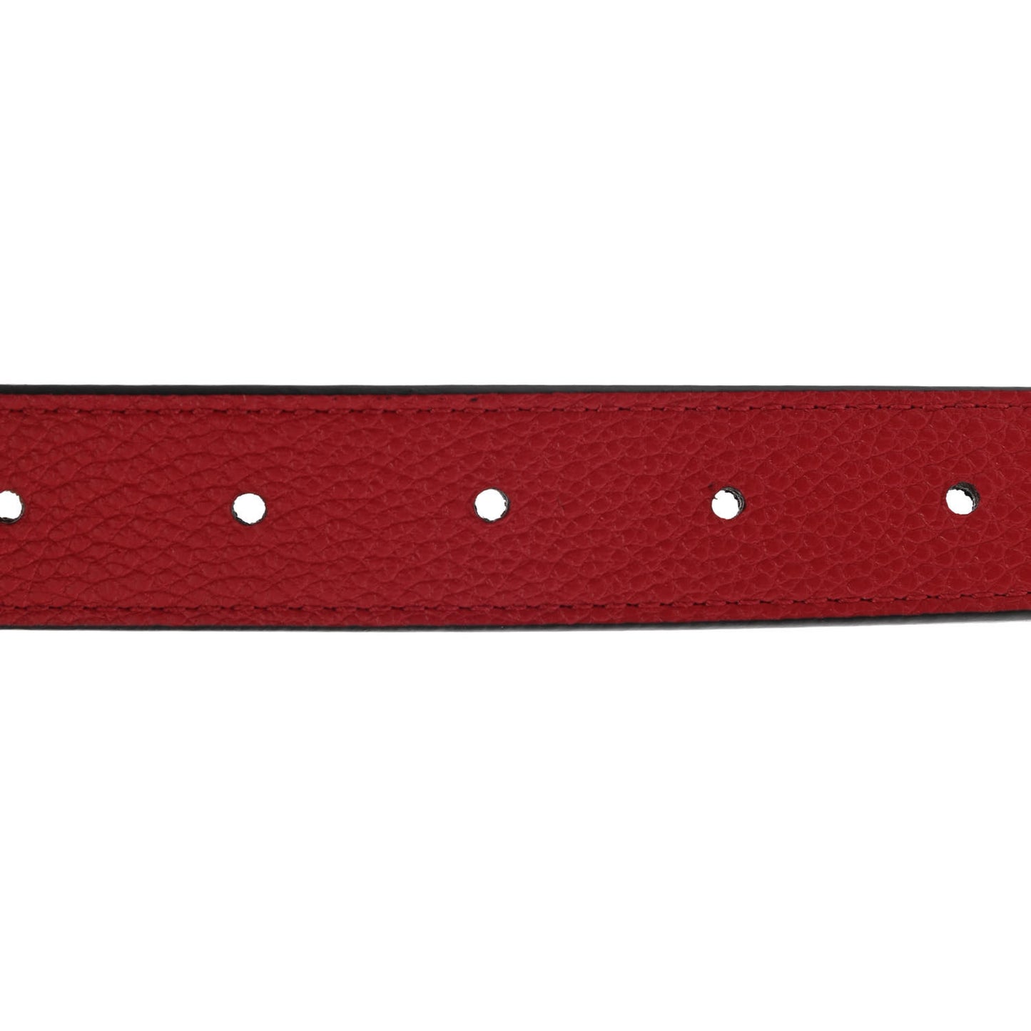 Calfskin Monogram 25mm LV Circle Reversible Belt 85 34 Red