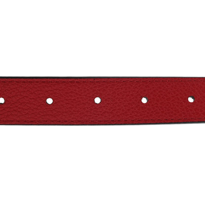 Louis Vuitton Calfskin Monogram 25mm LV Circle Reversible Belt 85 34 Red 4 of 4
