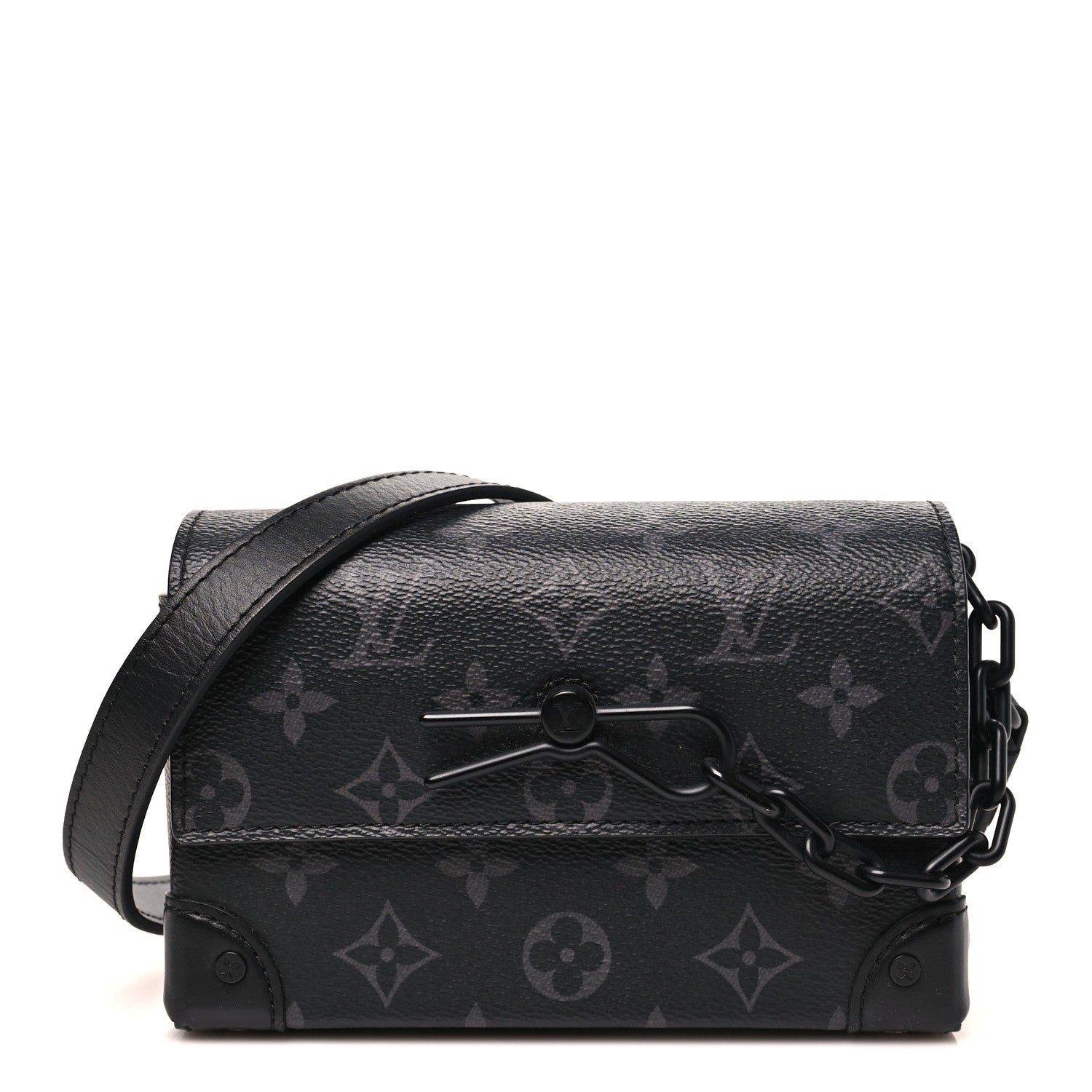 Louis Vuitton Monogram Eclipse Steamer Wearable Wallet 1 of 9