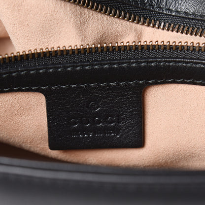 Gucci Calfskin Matelasse Medium GG Marmont Shoulder Bag Black 5 of 8