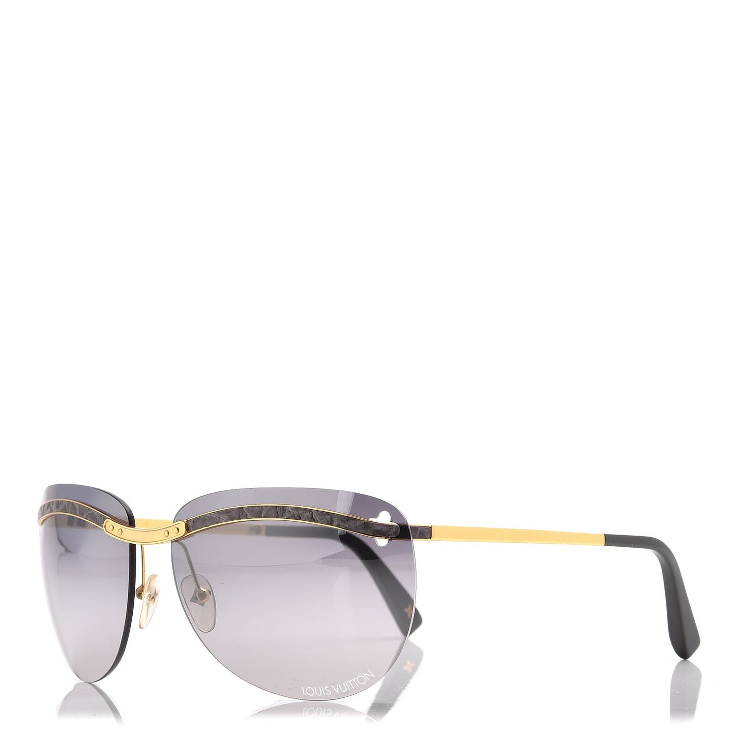 Metal Rimless Sunglasses Z0223U Gold