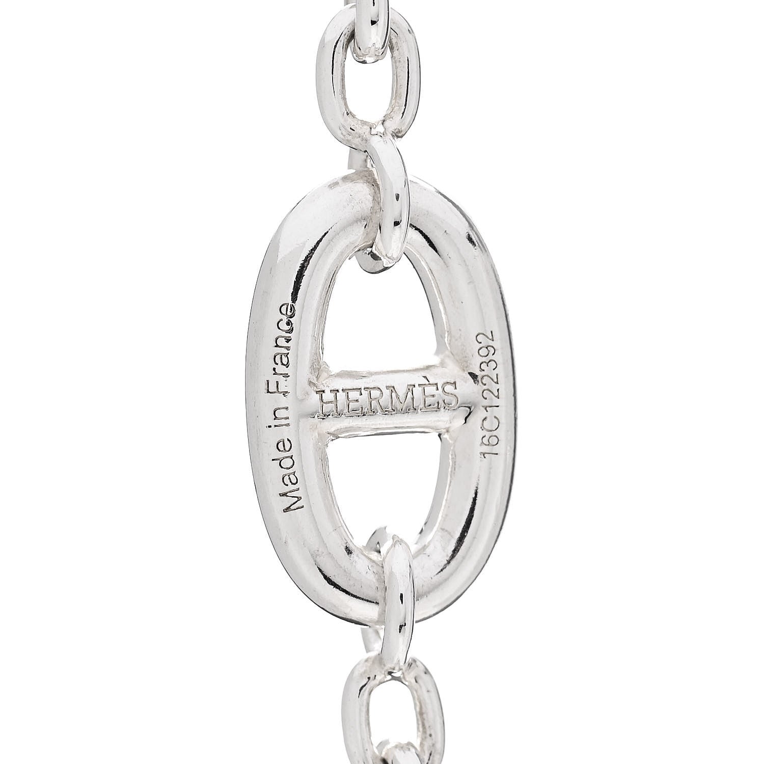 Hermes Sterling Silver Farandole Necklace 160 4 of 4