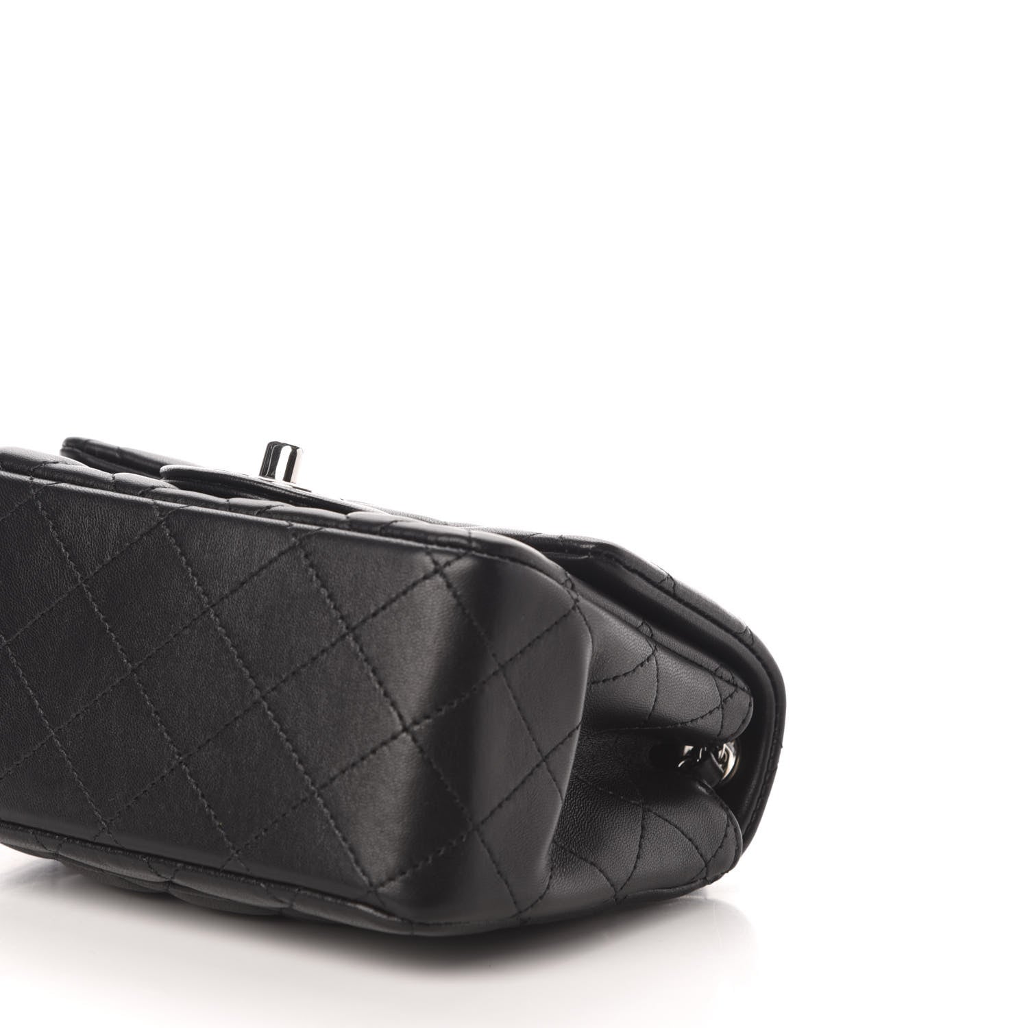 Chanel Lambskin Quilted Mini Square Flap Black 9 of 11