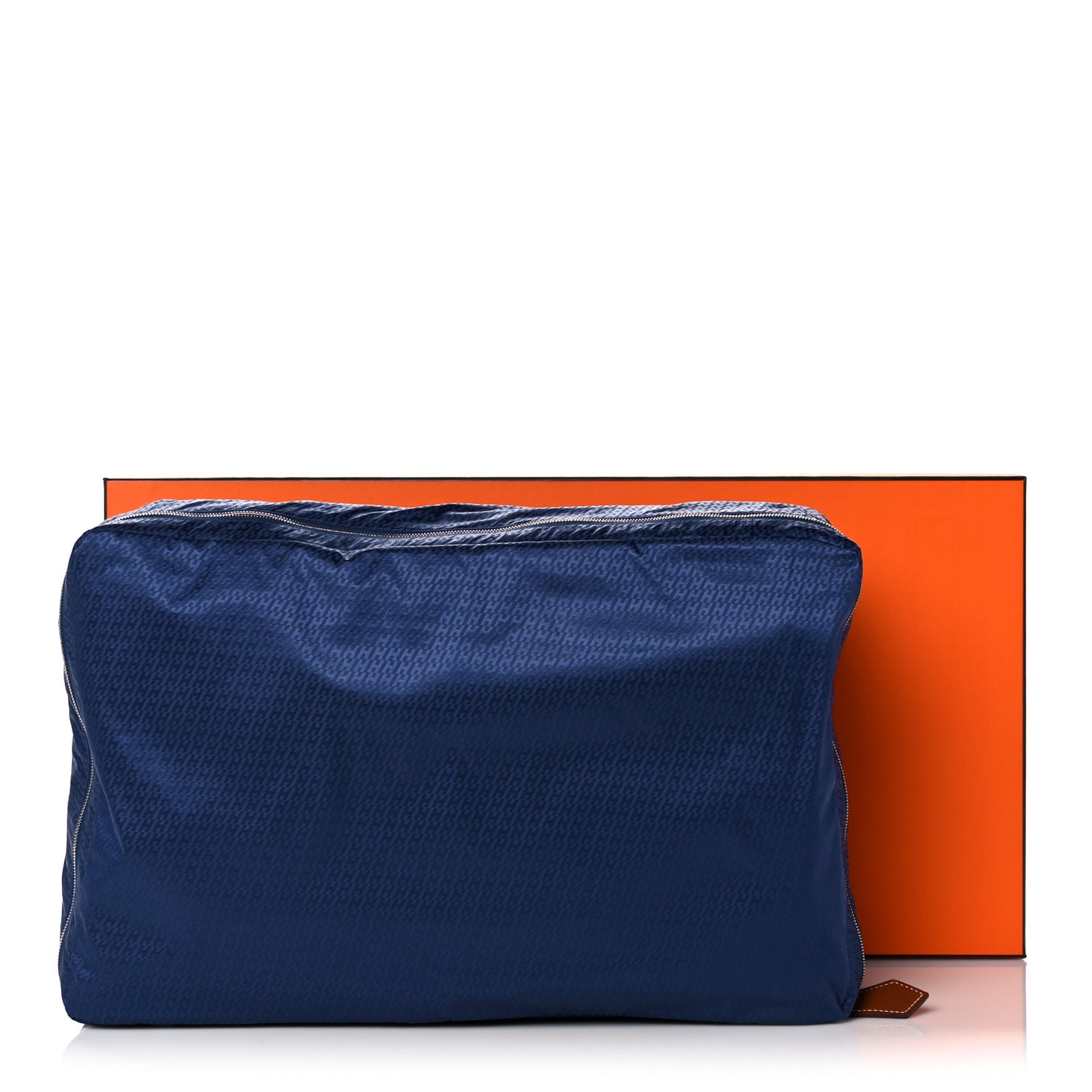 Technical Silk H en Bias Travelsilk Cube MM Bleu Saphir Fauve