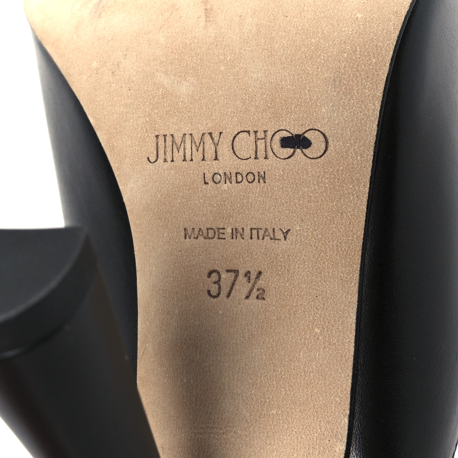 Jimmy Choo Calfskin Maryanne 100 Mule Sandals 37.5 Black 8 of 8