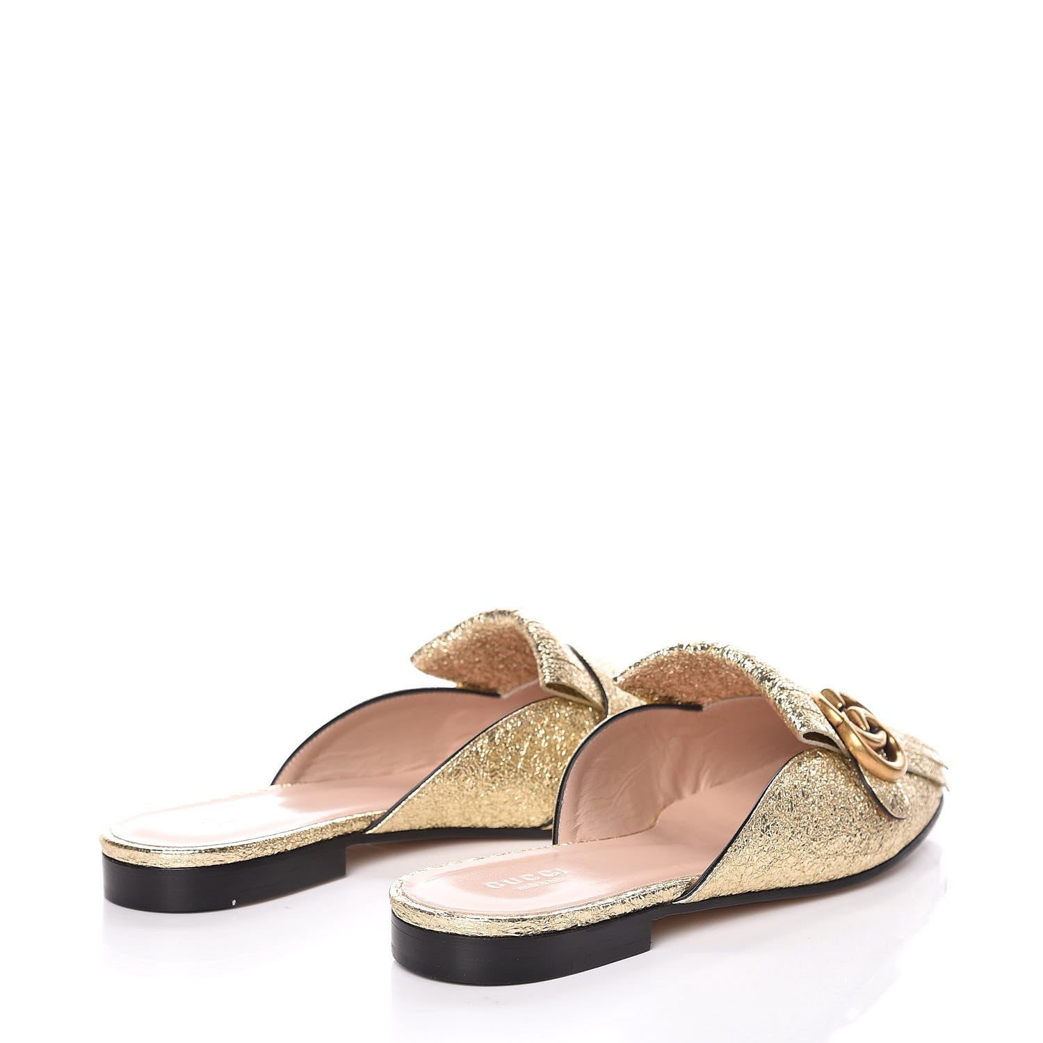 Gucci Galassia Womens GG Marmont Fringe Slippers 39 Platino 4 of 8