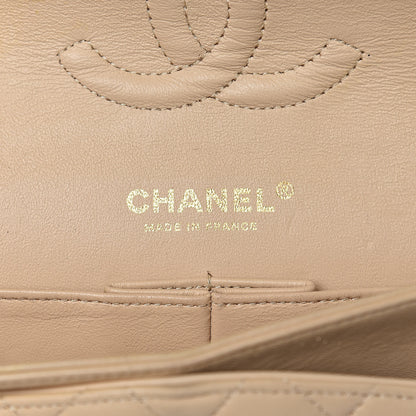 Chanel Lambskin Quilted Medium Double Flap Beige 6 of 12