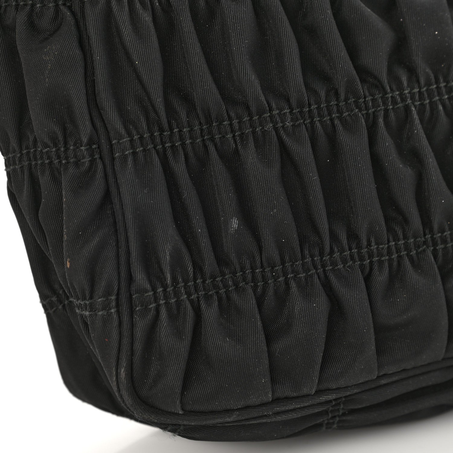 Prada Tessuto Nylon Gaufre Shoulder Bag Black 11 of 12