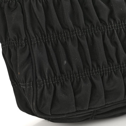 Prada Tessuto Nylon Gaufre Shoulder Bag Black 11 of 12