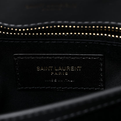 Saint Laurent Calfskin Y Quilted Monogram Toy Loulou Crossbody Bag Storm 7 of 10