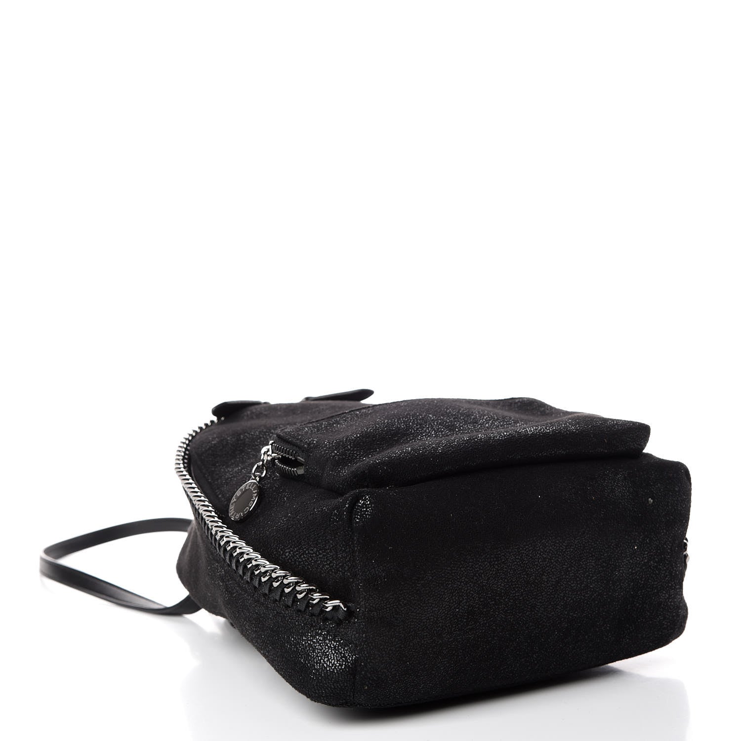 Stella McCartney Shaggy Deer Mini Falabella Backpack Black 4 of 9