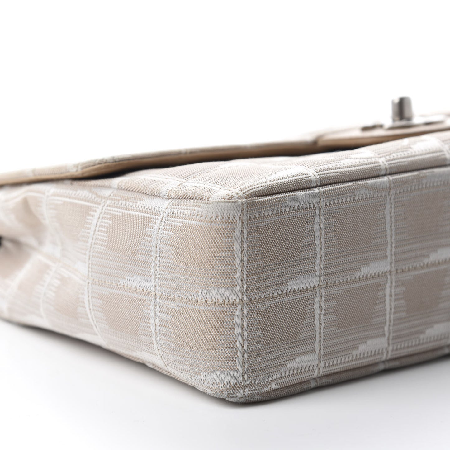 Nylon Medium Travel Flap Light Beige