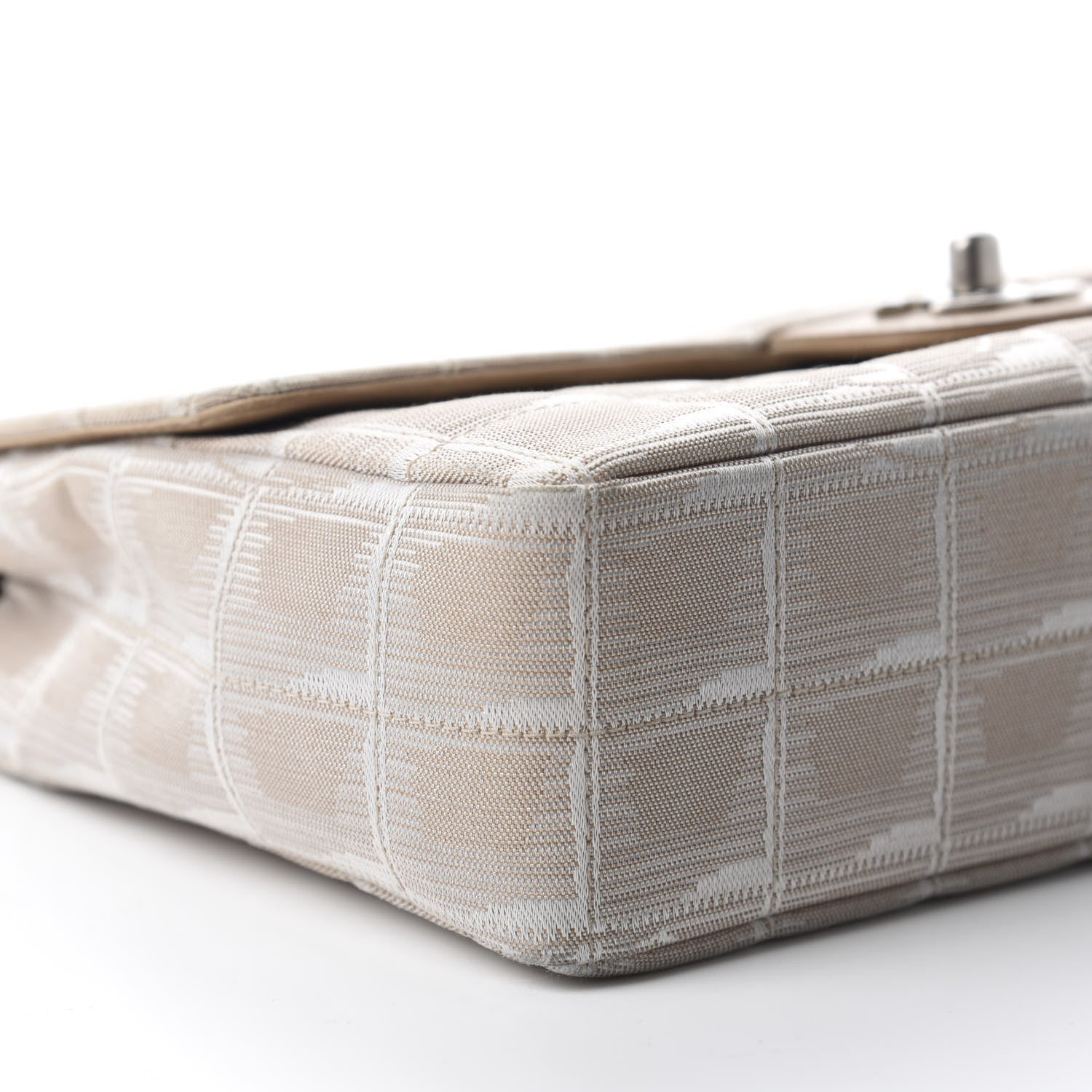 Chanel Nylon Medium Travel Flap Light Beige 6 of 17