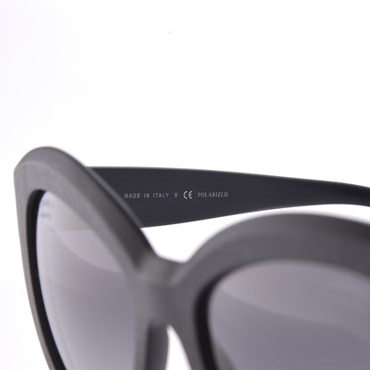 Chanel Tweed Effect CC Polarized Butterfly Signature Sunglasses 5332 Black 6 of 7