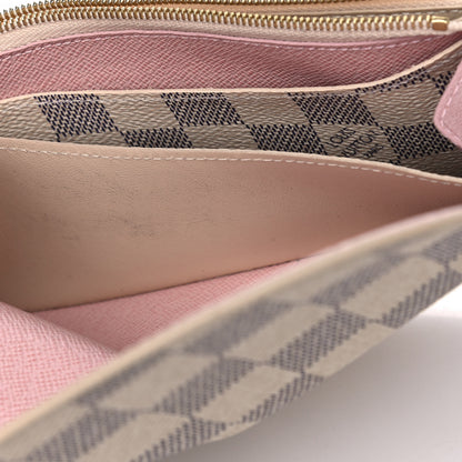 Louis Vuitton Damier Azur Emilie Wallet Rose Ballerine 5 of 8