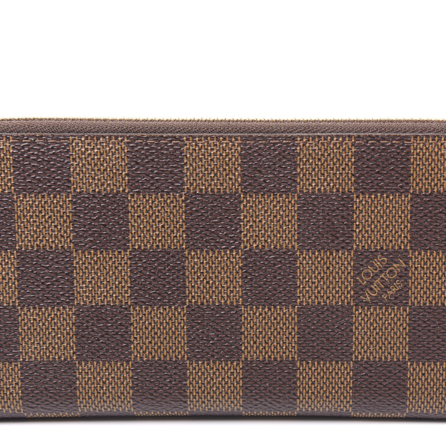 Damier Ebene Clemence Wallet Cherry