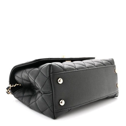 Chanel Caviar Quilted Mini Coco Handle Flap Black 4 of 10