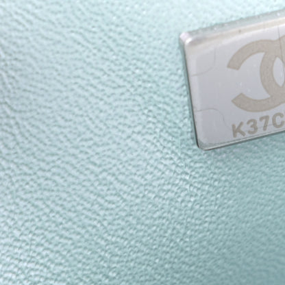 Chanel Iridescent Lambskin Quilted Mini Square Flap Light Blue 9 of 12