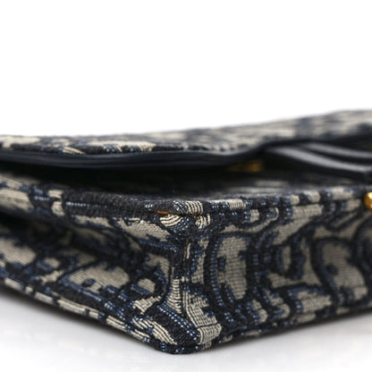 Christian Dior Oblique Saddle Belt Bag Blue 7 of 8