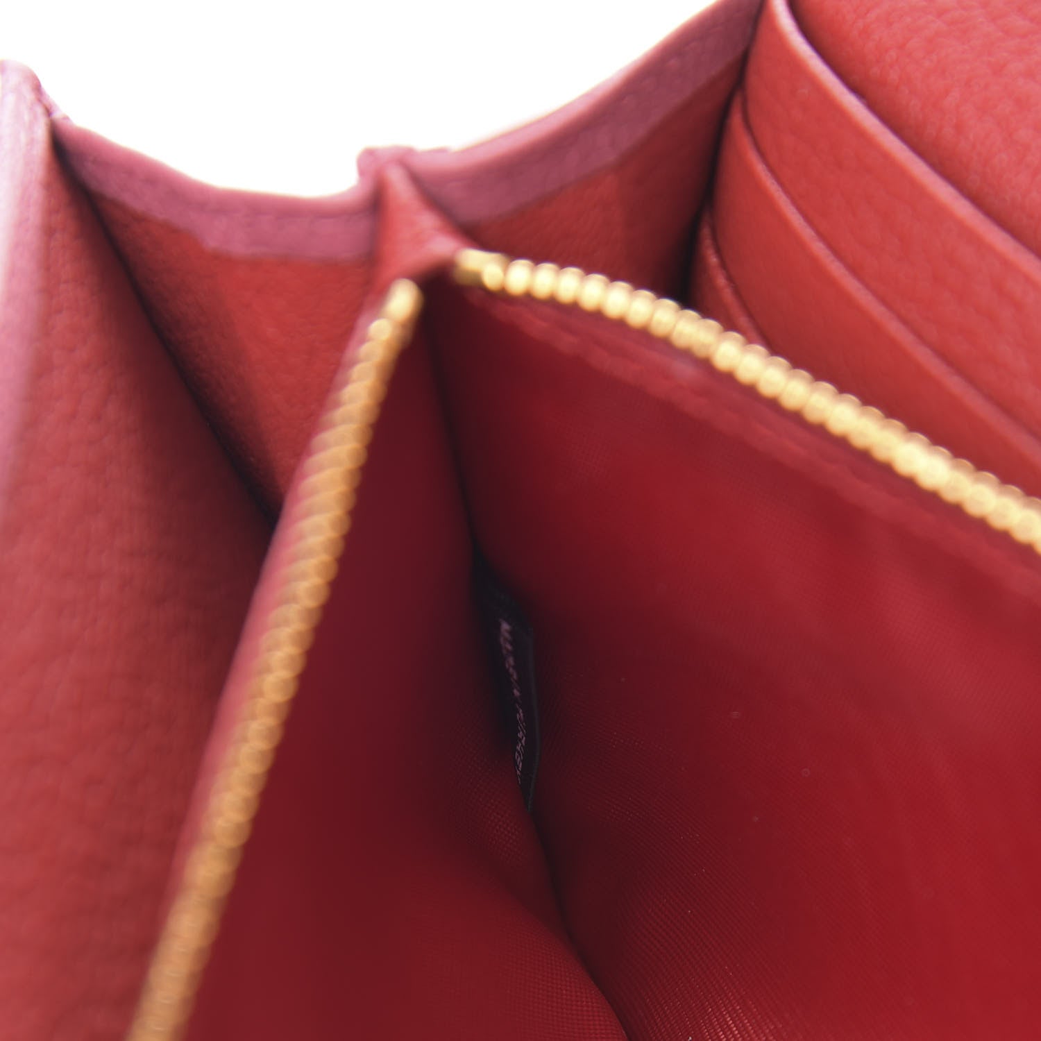 Miu Miu Goatskin Madras Bicolor Wallet On Chain Fuoco Bruyere 7 of 12