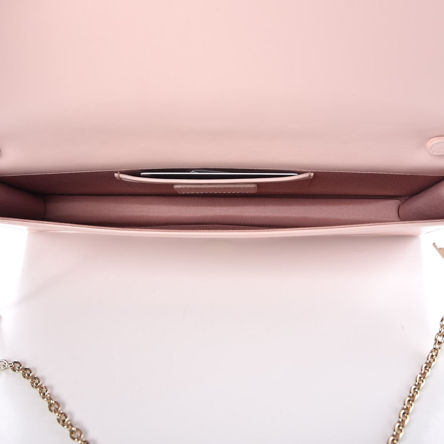 Lambskin Cannage Lady Dior Convertible Clutch Pink