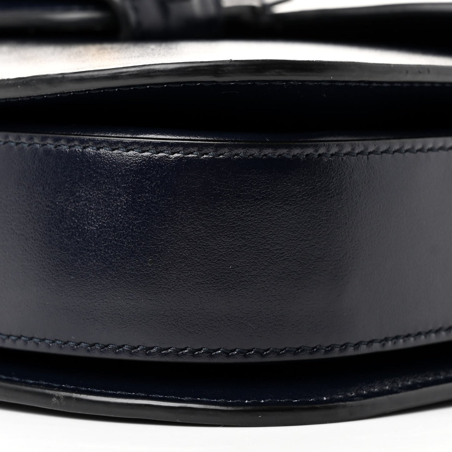 Calfskin Velvet Web Horsebit 1955 Shoulder Bag Blue