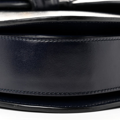 Gucci Calfskin Velvet Web Horsebit 1955 Shoulder Bag Blue 10 of 10