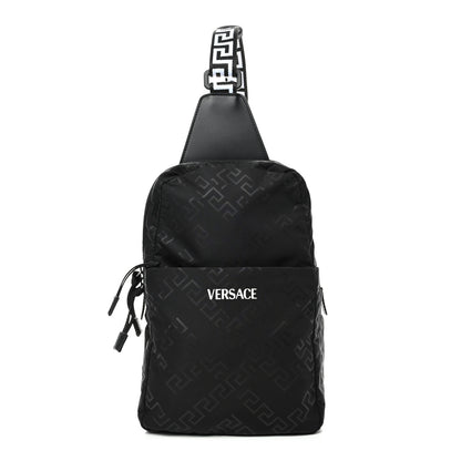 Versace Nylon Sling Bag Black 1 of 4