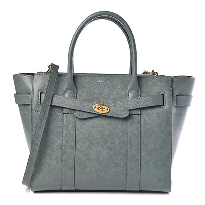 Mulberry Small Classic Grain Small Zip Tote Bayswater Light Green 1 of 15